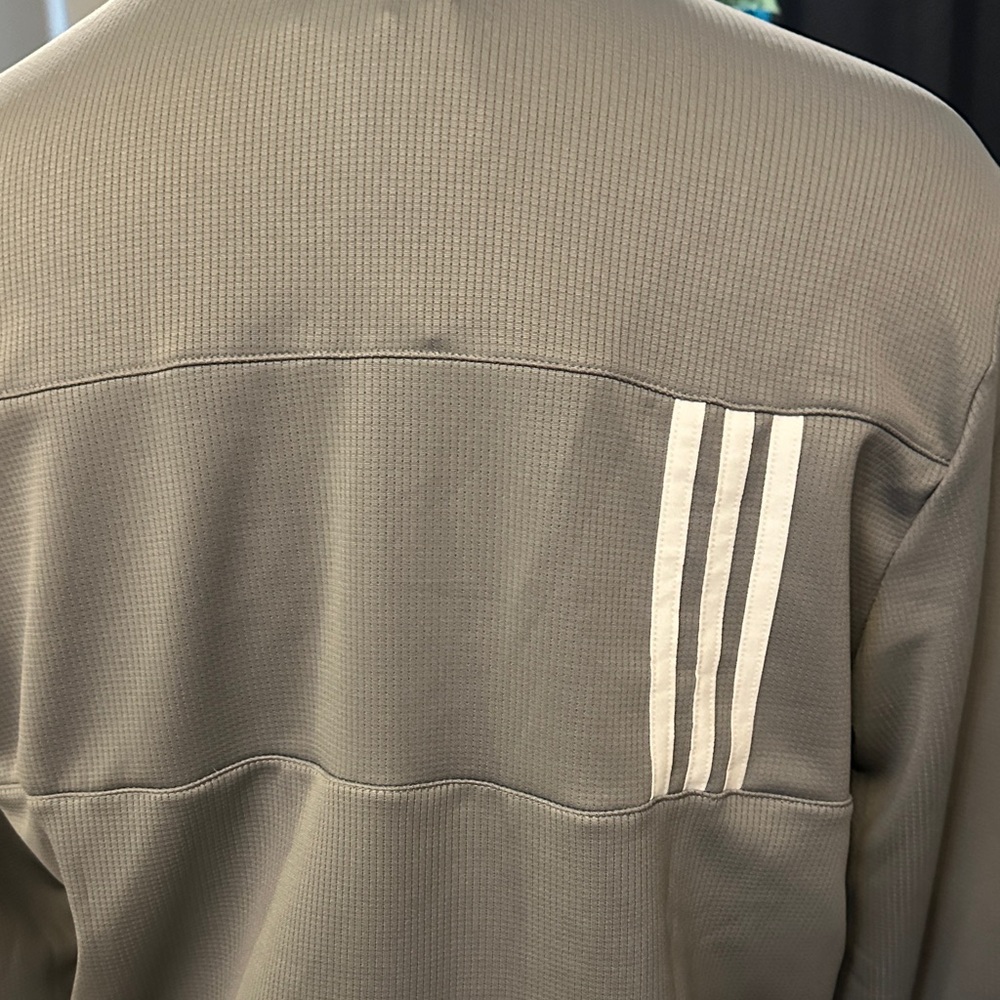 adidas Gray 1/4 Zip Pullover with McGraw Hill Patch - Picture 7 of 13